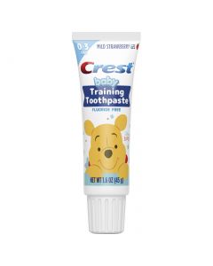 Buy Crest Fluoride-free children's training toothpaste, soft strawberry gel, 45g | Florida Online Pharmacy | https://florida.buy-pharm.com