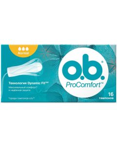 Buy OB Tampons 'ProComfort Normal', with Dynamic Fit technology, 16 pcs. | Florida Online Pharmacy | https://florida.buy-pharm.com