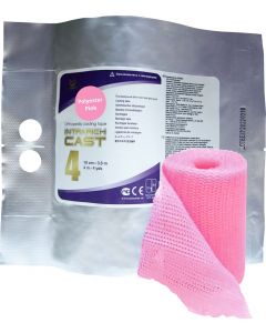 Buy Polymer bandage Intrarich IR-0043, hard fixation Cast, pink, 10 cm х 3.6 m | Florida Online Pharmacy | https://florida.buy-pharm.com