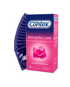 Buy Contex Romantic Love Flavored condoms for romantic pleasure, 12 pcs | Florida Online Pharmacy | https://florida.buy-pharm.com