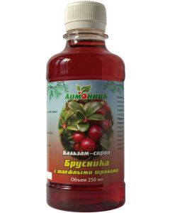Buy NPK lemongrass. 'Balsam syrup Lingonberry with taiga herbs' Diuretic. Cleansing the body. 250 ml. | Florida Online Pharmacy | https://florida.buy-pharm.com