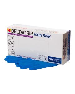 Buy High Risk latex gloves blue, 25 pairs, size M | Florida Online Pharmacy | https://florida.buy-pharm.com