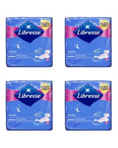 Buy Libresse ultra hygienic night pads, soft surface, 8 pcs x 4 packs. | Florida Online Pharmacy | https://florida.buy-pharm.com