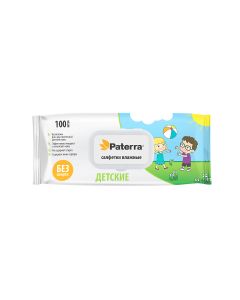 Buy Wet wipes in a package with a plastic valve 'CHILDREN', PATERRA, 14 x 19 cm, 100 pcs. packaged | Florida Online Pharmacy | https://florida.buy-pharm.com