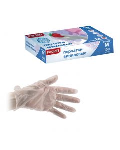 Buy Vinyl gloves, set of 50 pairs (100pcs), powder-free, size M (medium), white, Paclan, w / k0141 | Florida Online Pharmacy | https://florida.buy-pharm.com