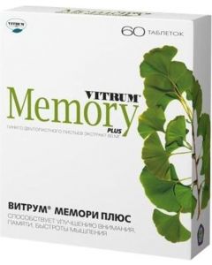 Buy Vitrum Memori Plus 462.5 mg # 60 tablets | Florida Online Pharmacy | https://florida.buy-pharm.com