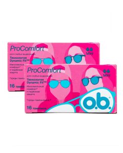 Buy OB ProComfort Mini tampons, 16 pcs x 2 packs | Florida Online Pharmacy | https://florida.buy-pharm.com