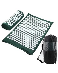 Buy Massage acupuncture mat with a roller in a bag, dark green | Florida Online Pharmacy | https://florida.buy-pharm.com