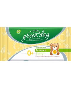 Buy Greenday Wet wipes for children 60 pcs | Florida Online Pharmacy | https://florida.buy-pharm.com