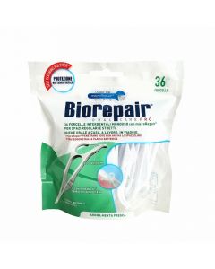 Buy Biorepair Forcelle Dental Floss Interdentale Monouso Disposable with holder, 36 pcs | Florida Online Pharmacy | https://florida.buy-pharm.com