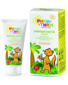 Buy Riki Tiki Children's toothpaste with banana flavor, 50 ml | Florida Online Pharmacy | https://florida.buy-pharm.com
