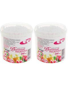 Buy Emelyan Savostin Cosmetic cotton buds, in a jar, 200 pcs, 2 packs | Florida Online Pharmacy | https://florida.buy-pharm.com