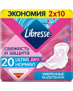 Buy Sanitary pads Libresse Ultra Normal Deo, with a soft surface, 20 pcs | Florida Online Pharmacy | https://florida.buy-pharm.com