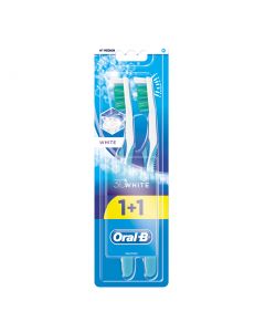 Buy Toothbrush Oral-B 3D White Whitening Medium, 2 pcs. | Florida Online Pharmacy | https://florida.buy-pharm.com