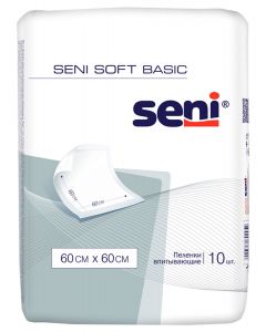 Buy Medical diaper Seni Soft Basic 60 x 60 cm, 60 x 60 cm, 10 pcs | Florida Online Pharmacy | https://florida.buy-pharm.com