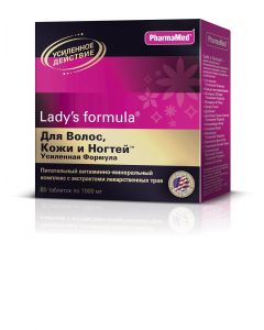 Buy Lady-S Formula 'For hair, skin and nails, enhanced formula' vitamin complex, 60 tablets | Florida Online Pharmacy | https://florida.buy-pharm.com