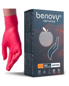 Buy Hygienic gloves Benovy, 100 pcs, 1 / M | Florida Online Pharmacy | https://florida.buy-pharm.com