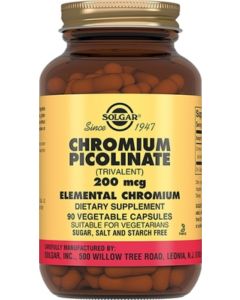 Buy Solgar, Chromium Picolinate 'Chromium Picolinate', 200 mcg, 90 capsules | Florida Online Pharmacy | https://florida.buy-pharm.com