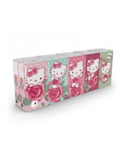 Buy Paper handkerchiefs with 'Hello Kitty' pattern 4 layers, 10 packs x 9 sheets, 21x21 cm, World Cart | Florida Online Pharmacy | https://florida.buy-pharm.com