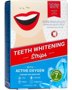 Buy Whitening strips for teeth Global White Global White Whitening strips for teeth with active oxygen 7 days, 7 pairs | Florida Online Pharmacy | https://florida.buy-pharm.com