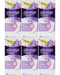 Buy Women's pads Always Invisible, daily protection, 20 pcs, set: 6 packs | Florida Online Pharmacy | https://florida.buy-pharm.com