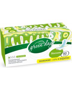 Buy Green Day Hygienic pads Discreete , 60 pcs | Florida Online Pharmacy | https://florida.buy-pharm.com