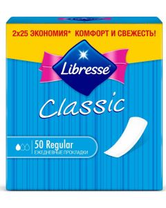 Buy Libresse Classic Regular daily pads, 50 pcs | Florida Online Pharmacy | https://florida.buy-pharm.com