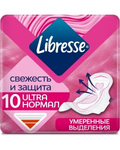 Buy Hygienic pads Libresse Ultra, with a soft surface, 10 pcs | Florida Online Pharmacy | https://florida.buy-pharm.com