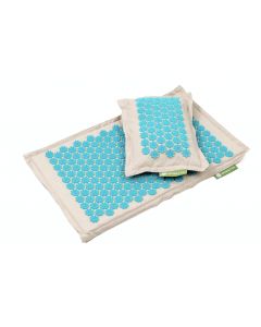 Buy Massage acupuncture mat Ecomat and a pillow with lilies of the new generation, massager-applicator, turquoise | Florida Online Pharmacy | https://florida.buy-pharm.com