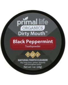 Buy Primal Life Organics, Tooth Powder, Black Peppermint, 1 oz (28 g) | Florida Online Pharmacy | https://florida.buy-pharm.com