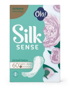 Buy Ola! Silk Sense LIGHT Panty liners thin daily string-multiforme aroma White peony 60 pcs. | Florida Online Pharmacy | https://florida.buy-pharm.com