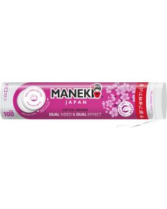 Buy Maneki Double-sided cosmetic cotton pads DUAL, with a press line, 100 pcs. | Florida Online Pharmacy | https://florida.buy-pharm.com
