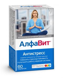 Buy AlfaVit 'Antistress' vitamin-mineral complex, 60 tablets | Florida Online Pharmacy | https://florida.buy-pharm.com