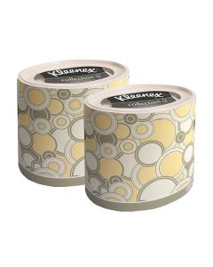 Buy 75364/2 Set Paper napkins for the face Kleenex, round box, yellow circles, 3-cl, 64 pcs x 2 pcs | Florida Online Pharmacy | https://florida.buy-pharm.com
