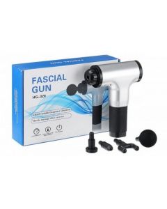 Buy Massager with an active vibration head with 4 attachments and 6 modes for sports and fitness XPRO Relax Gun 320. Silver | Florida Online Pharmacy | https://florida.buy-pharm.com