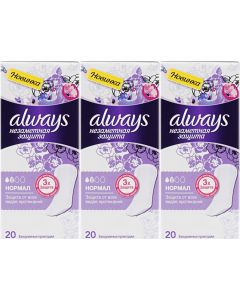Buy Women's pads Always Invisible, daily protection, 20 pcs, set: 3 packs | Florida Online Pharmacy | https://florida.buy-pharm.com