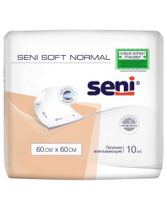 Buy Medical diaper Seni Soft Normal 60 x 60 cm, 60 x 60 cm, 10 pcs | Florida Online Pharmacy | https://florida.buy-pharm.com