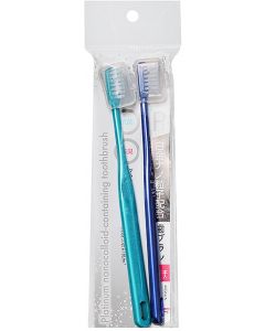 Buy sOkazaki Platinum nanoparticle toothbrush, color: green, blue, 2 pcs. | Florida Online Pharmacy | https://florida.buy-pharm.com