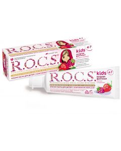 Buy ROCS Toothpaste for children Raspberry and Strawberry, 45 g | Florida Online Pharmacy | https://florida.buy-pharm.com