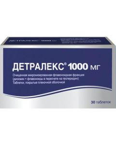 Buy Detralex tab. p / o captivity. 1000 mg # 30 | Florida Online Pharmacy | https://florida.buy-pharm.com