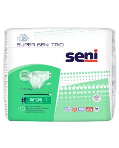 Buy Seni Diapers for adults 'Super Seni Trio', size 3 (100-150 cm), 10 pcs | Florida Online Pharmacy | https://florida.buy-pharm.com