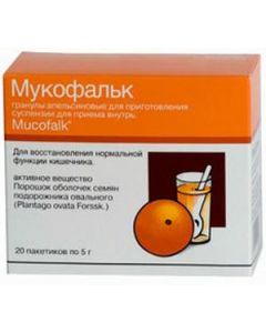 Buy Mucofalk gran. prigot. suspension d / int. taking 5g pack. # 20 (orange) | Florida Online Pharmacy | https://florida.buy-pharm.com