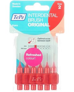 Buy TePe Interdental Brush Original, assorted color, diameter 0.5 mm, 6 pcs | Florida Online Pharmacy | https://florida.buy-pharm.com