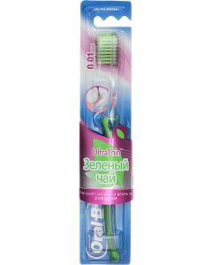 Buy Oral-B Toothbrush 'Ultrathin Green Tea', with ultra-fine bristles and green tea extract | Florida Online Pharmacy | https://florida.buy-pharm.com