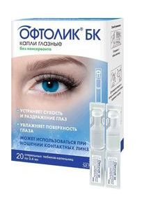Buy Oftolik BK Eye drops , without preservative, 0.4 ml tube-dropper, # 20  | Florida Online Pharmacy | https://florida.buy-pharm.com