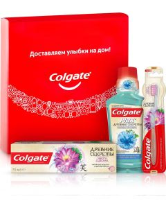 Buy Colgate Set Ancient Secrets Toothpaste Gum care with natural extracts 75 ml + toothbrush + mouthwash 250 ml | Florida Online Pharmacy | https://florida.buy-pharm.com