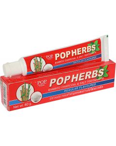 Buy Toothpaste By POP Popular Herbs Bamboo Charcoal & Salt, 40 g | Florida Online Pharmacy | https://florida.buy-pharm.com