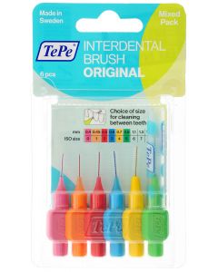 Buy TePe Interdental Brush Original, different diameters, assorted colors, 6 pcs | Florida Online Pharmacy | https://florida.buy-pharm.com