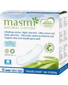 Buy Natural sanitary pads Masmi Organic Cotton ultra-thin, night 10 pcs | Florida Online Pharmacy | https://florida.buy-pharm.com