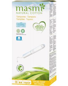 Buy Natural Masmi Natural Cotton Regular tampons, with applicator 16 pcs | Florida Online Pharmacy | https://florida.buy-pharm.com
